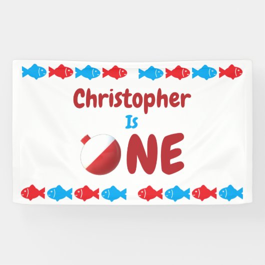 魚釣り1歳 横断幕 (横)