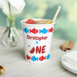 魚釣り1歳 紙コップ