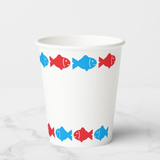 魚釣り1歳 紙コップ (裏面)