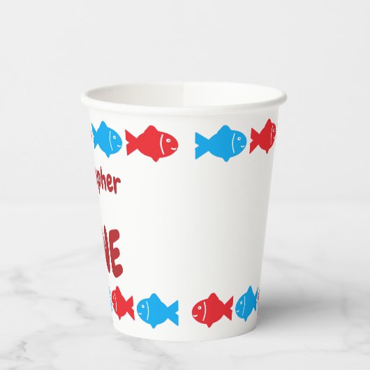 魚釣り1歳 紙コップ (左)