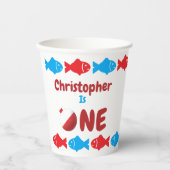 魚釣り1歳 紙コップ (正面)