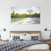 魚釣り1996年 キャンバスプリント (インサイチュ (寝室))