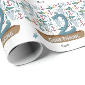 魚釣り2歳 ラッピングペーパー (ロールコーナー)