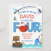 魚釣り4thバースデーボーイパーティーO-fish-ally 招待状 (正面)