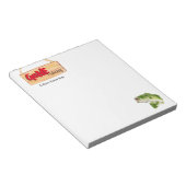 魚釣り5.5インチx 6インチメモ帳 – 40ページ ノートパッド (アングル)