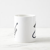 魚釣り-おもしろいのコーヒー・マグで引っ掛けられる コーヒーマグカップ (中央)