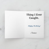 魚釣り・ウーマン・誕生日/記念日カード カード (内部)