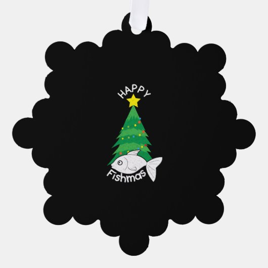 魚釣り オーナメントカード (正面)