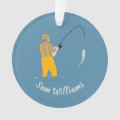 魚釣り オーナメント (正面)