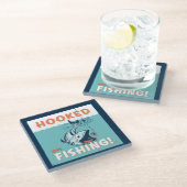 魚釣り ガラスコースター (アングル)