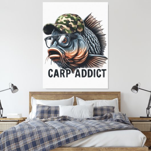 魚釣り キャンバスプリント (インサイチュ (寝室))