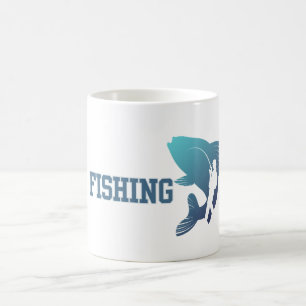 魚釣り コーヒーマグカップ