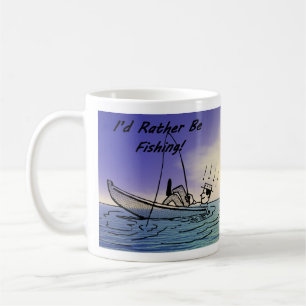 魚釣り コーヒーマグカップ