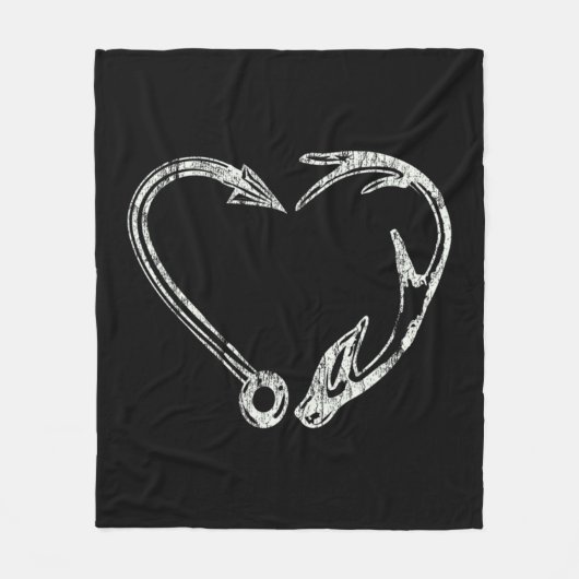 魚釣り&シェッドハンターアントラーエルクディアー狩り フリースブランケット (正面)