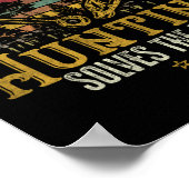 魚釣り&シェッドハンターアントラーエルクディアー狩り ポスター (角)