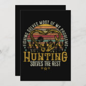 魚釣り&シェッドハンターアントラーエルクディアー狩り 招待状 (正面/裏面)