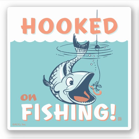 魚釣り シール (正面)