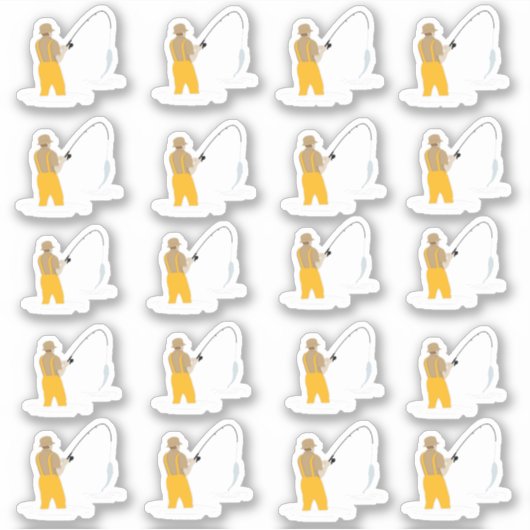 魚釣り シール (正面)