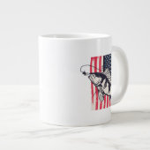 魚釣り ジャンボコーヒーマグカップ (正面右)