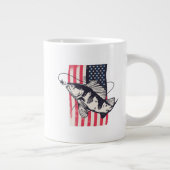 魚釣り ジャンボコーヒーマグカップ (右)