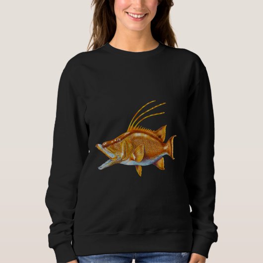 魚釣り スウェットシャツ (正面)