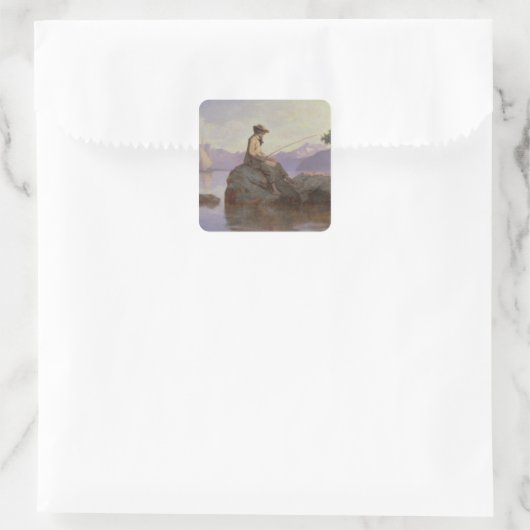 魚釣り スクエアシール (バッグ)