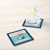 魚釣り スクエアペーパーコースター (インサイチュ)