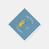 魚釣り スタンダードカクテルナプキン (角)