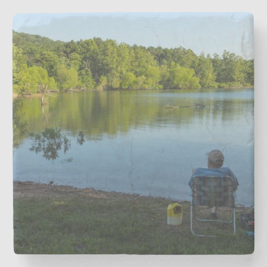 魚釣り ストーンコースター (正面)