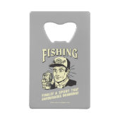 魚釣り:スポーツは酒を勧める クレジットカード栓抜き (裏面)
