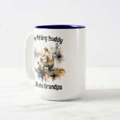 魚釣り ツートーンマグカップ (正面左)