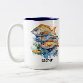 魚釣り ツートーンマグカップ (左)