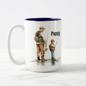 魚釣り ツートーンマグカップ (左)