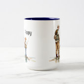 魚釣り ツートーンマグカップ (中央)