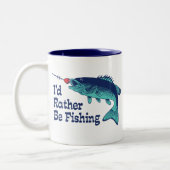 魚釣り ツートーンマグカップ (左)