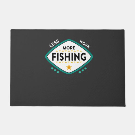 魚釣り ドアマット (正面)