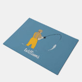 魚釣り ドアマット (アングル)