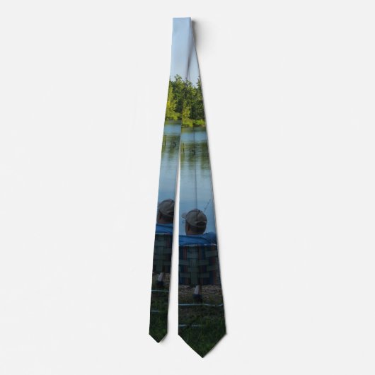 魚釣り ネクタイ (裏面)