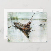 魚釣り（ネット付き） 1905 ポストカード (正面/裏面)