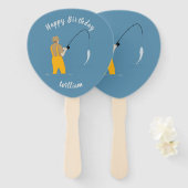 魚釣り ハンドファン (正面&裏面)