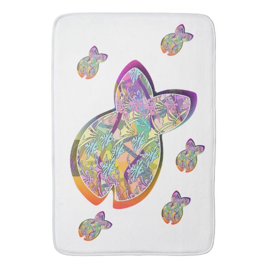 魚釣り バスマット (正面縦)