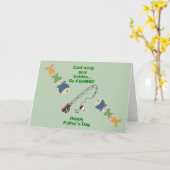 魚釣り・ファザーズ・デイ・カード カード (黄色い花)