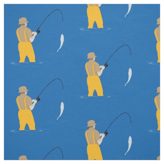 魚釣り ファブリック (見本)