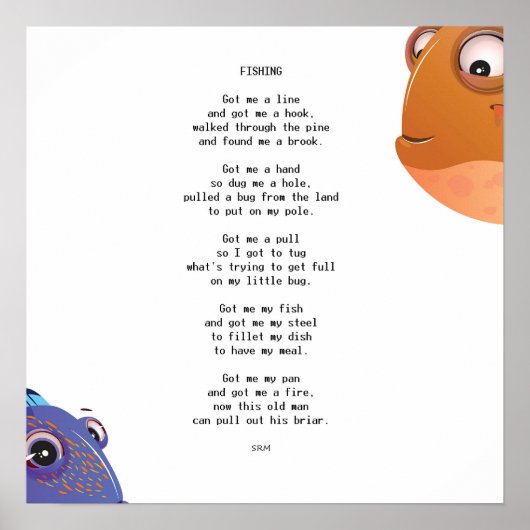 魚釣り ポスター (正面)