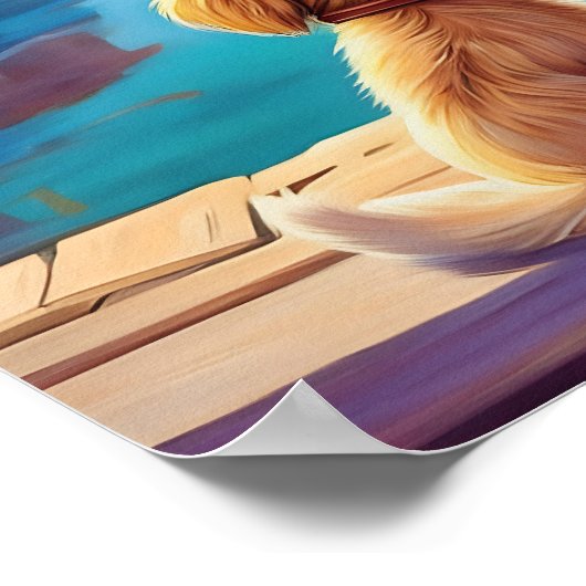 魚釣り ポスター (角)