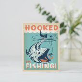 魚釣り ポストカード (スタンド正面)