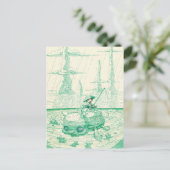 魚釣り ポストカード (スタンド正面)