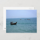 魚釣り ポストカード (正面/裏面)