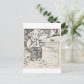 魚釣り ポストカード (スタンド正面)