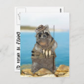 魚釣り ポストカード (正面/裏面)